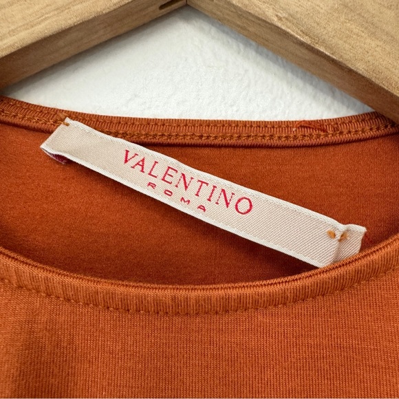 Valentino Roma Classic Orange Hue Tank Top Size XS - Picture 3 of 7